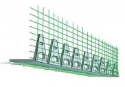 Профиль арочный складной ПВХ со стеклосеткой 10 х 15,  2,5 м.пог.